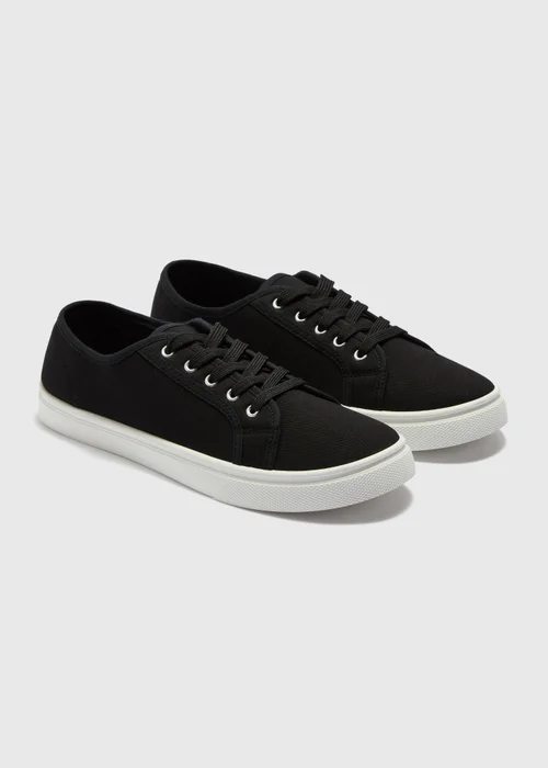 Black Slip On Trainers - Size 3 Image 1