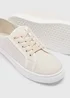 Linen Slip On Trainers - Size 3 Image 2