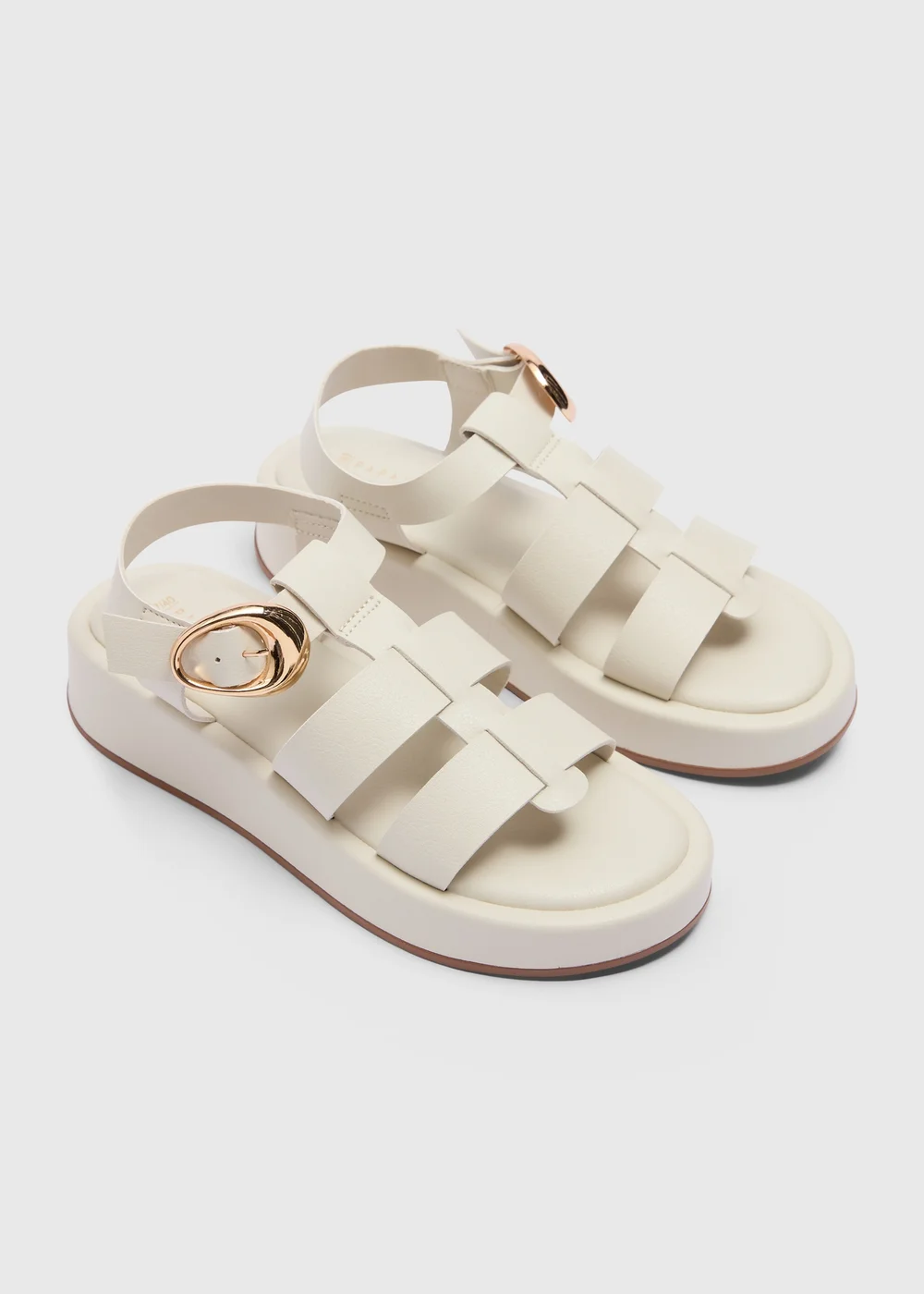 White Chunky Platform Sandals - Size 3 Image 1