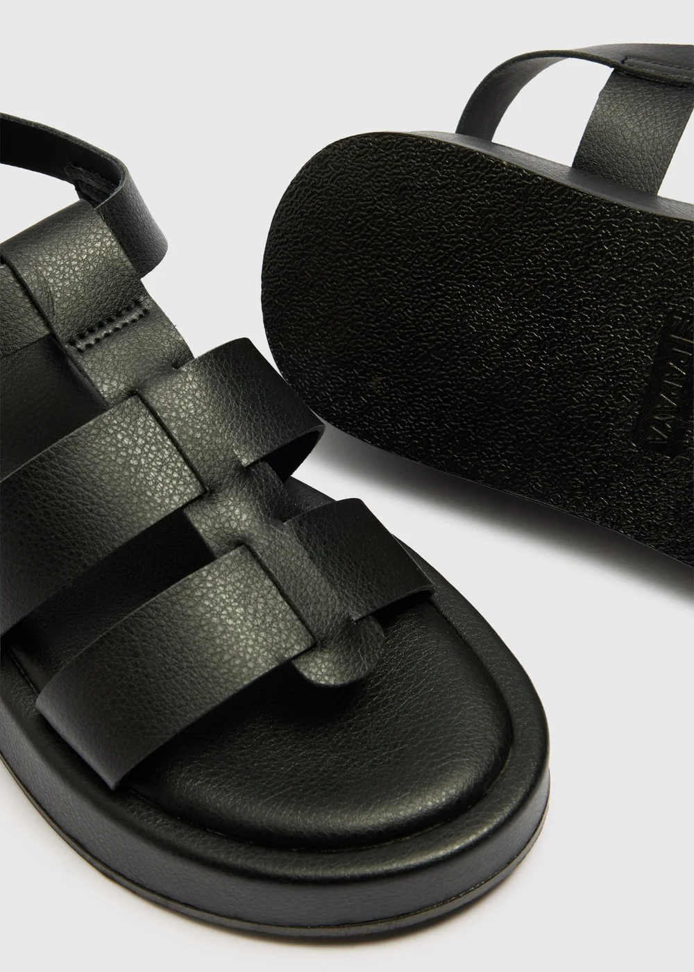 Black Chunky Platform Sandals - Size 3 Image 2