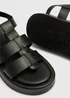 Black Chunky Platform Sandals - Size 3 Image 2