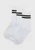 3 Pack Boys White Sport Socks (Younger 6-Older 6.5) - Sizes 6 - 8.5 Image 1