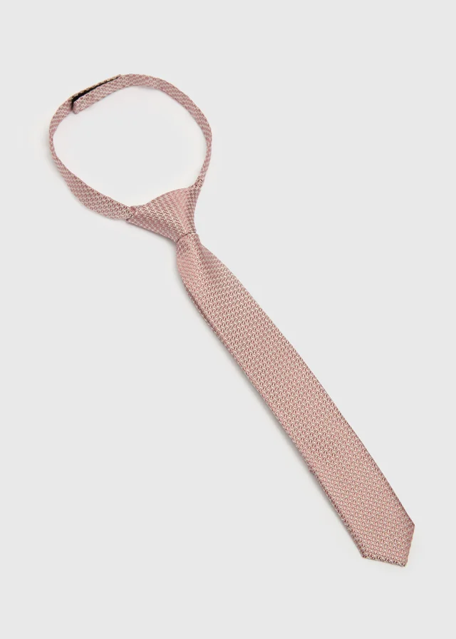 Boys Pink Rip Tape Tie (3-6yrs)