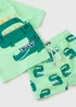 Boys Green Crocodile Swim Set (1-7yrs) - 1 to 1 half years Image 2