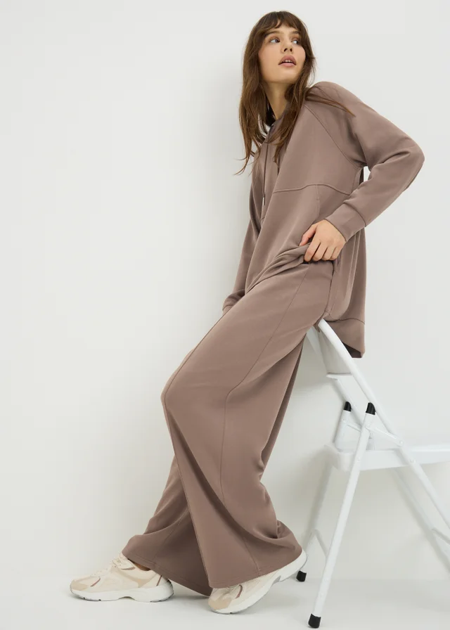 Souluxe Mink Wide Leg Jogging Bottoms