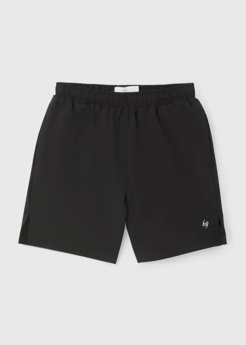 Souluxe Boys Black Sports Shorts (7-15yrs) - Age 7 Years Image 1