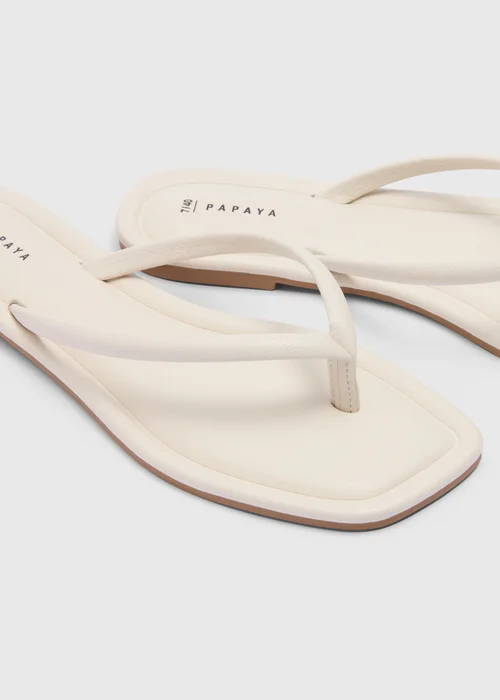 Stone Toe Post Sandals - Size 3 Image 2