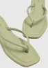 Sage Green Toe Post Sandals - Size 3 Image 2