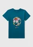 Boys Blue Football T-Shirt (7-15yrs) - Age 7 Years Image 1