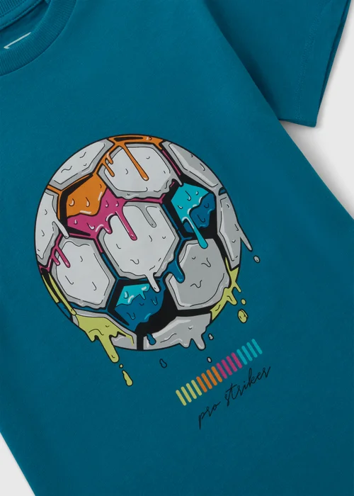 Boys Blue Football T-Shirt (7-15yrs) - Age 7 Years Image 2