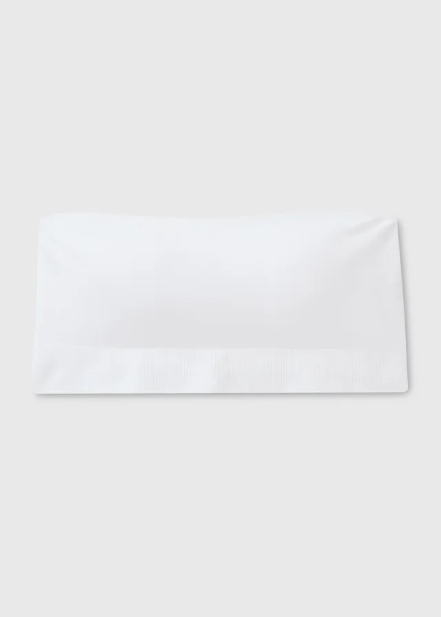 White Seam Free Padded Bandeau Bra