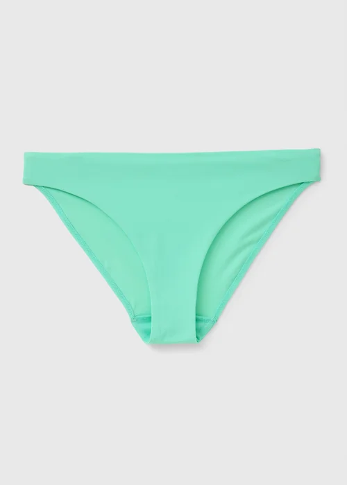 Aqua Blue Full Side Bikini Bottoms - 6 Image 3