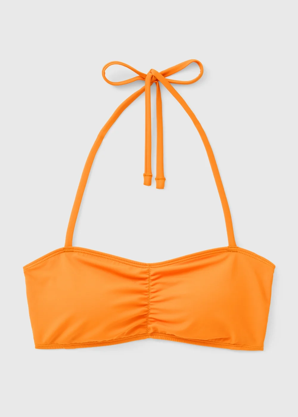 Orange Halter Neck Bandeau Bikini Top - Size 6 Image 2
