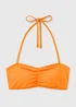 Orange Halter Neck Bandeau Bikini Top - Size 6 Image 2