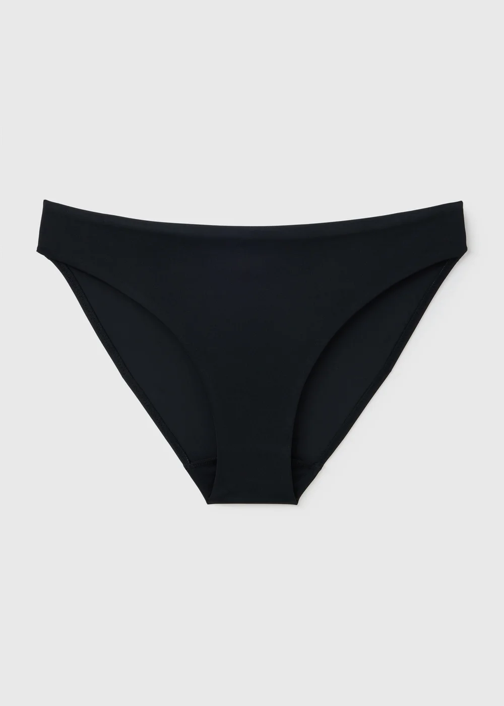 Black Full Side Bikini Bottoms - Size 6 Image 1
