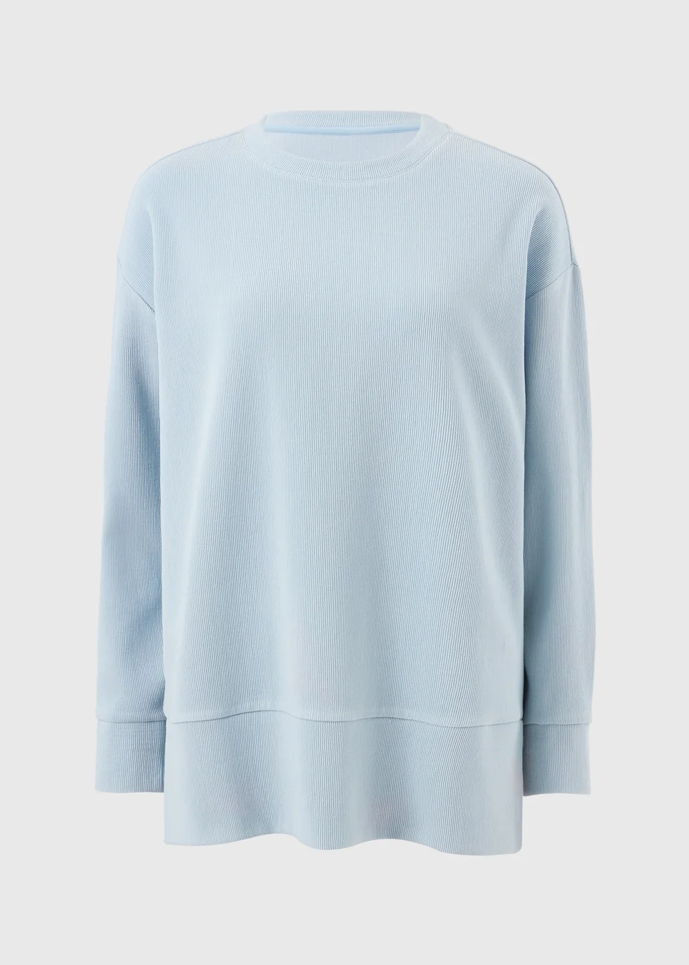 Souluxe Light Blue Longline Sweatshirt - Small Image 1