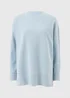 Souluxe Light Blue Longline Sweatshirt - Small Image 1