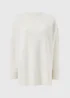 Souluxe Cream Longline Sweatshirt - Small Image 1