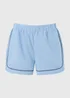 Souluxe Light Blue Piped Running Shorts - 10 Image 4
