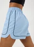 Souluxe Light Blue Piped Running Shorts - 10 Image 3