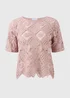 Light Pink Crochet Top - Size 8 Image 1