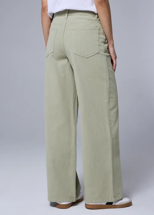 Green Wide Leg Jeans - Size 08 29 leg Image 1