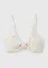 Cream Textured Knot Bikini Top - Size 6 Image 2
