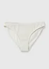 Cream Textured High Leg Bikini Bottoms - Size 8 Image 3
