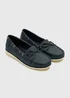 Soleflex Navy Boat Loafers - Size 3 Image 1