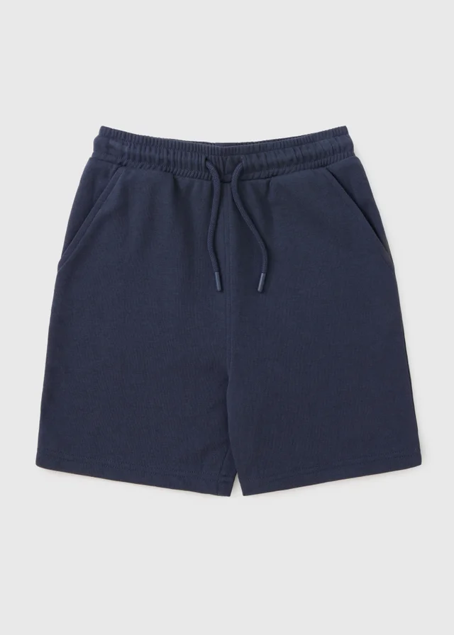 Boys Navy Jogger Shorts (7-15yrs)