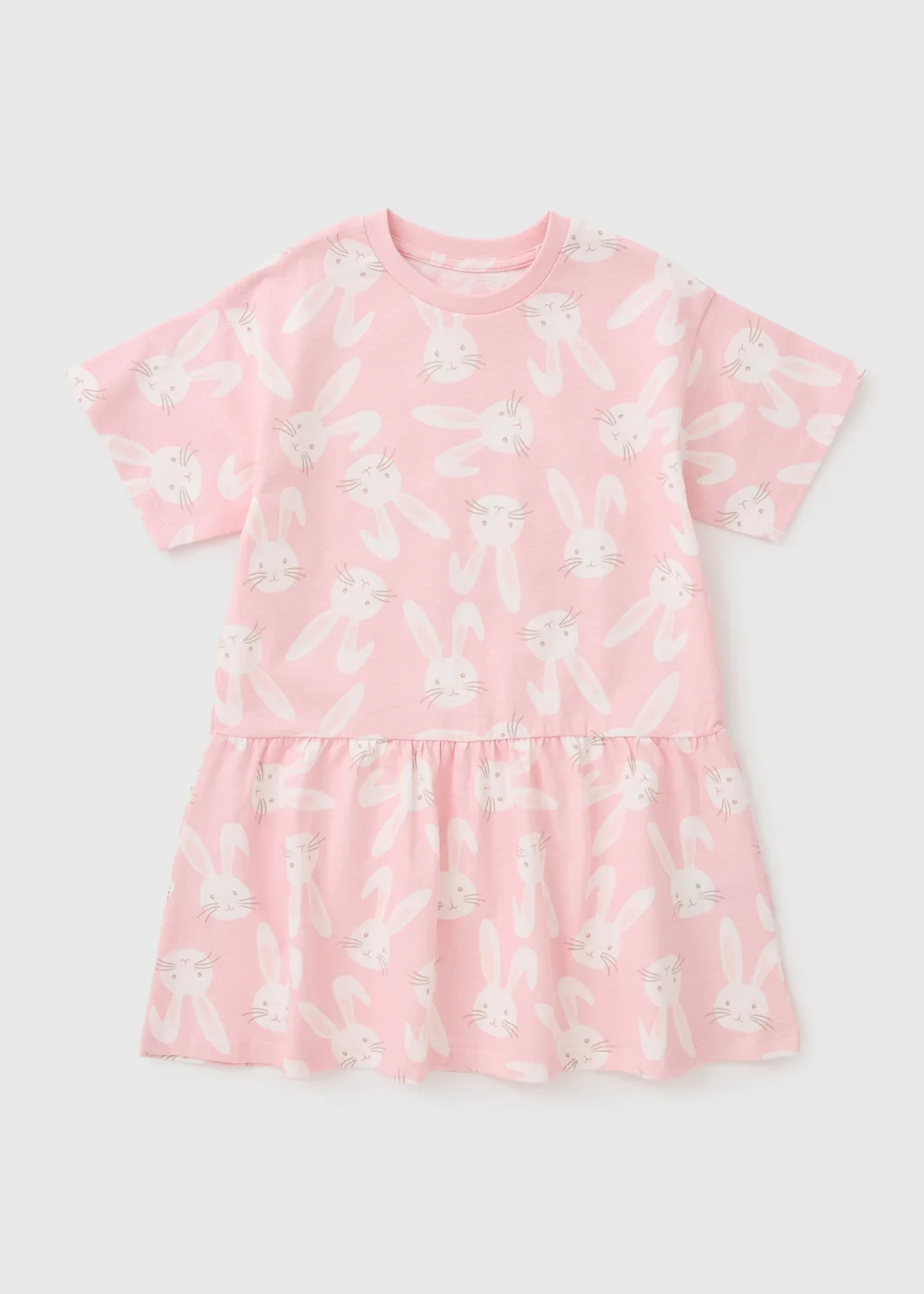 Girls Pink Bunny Dress (1-7yrs) - 1 to 1 half years Image 1
