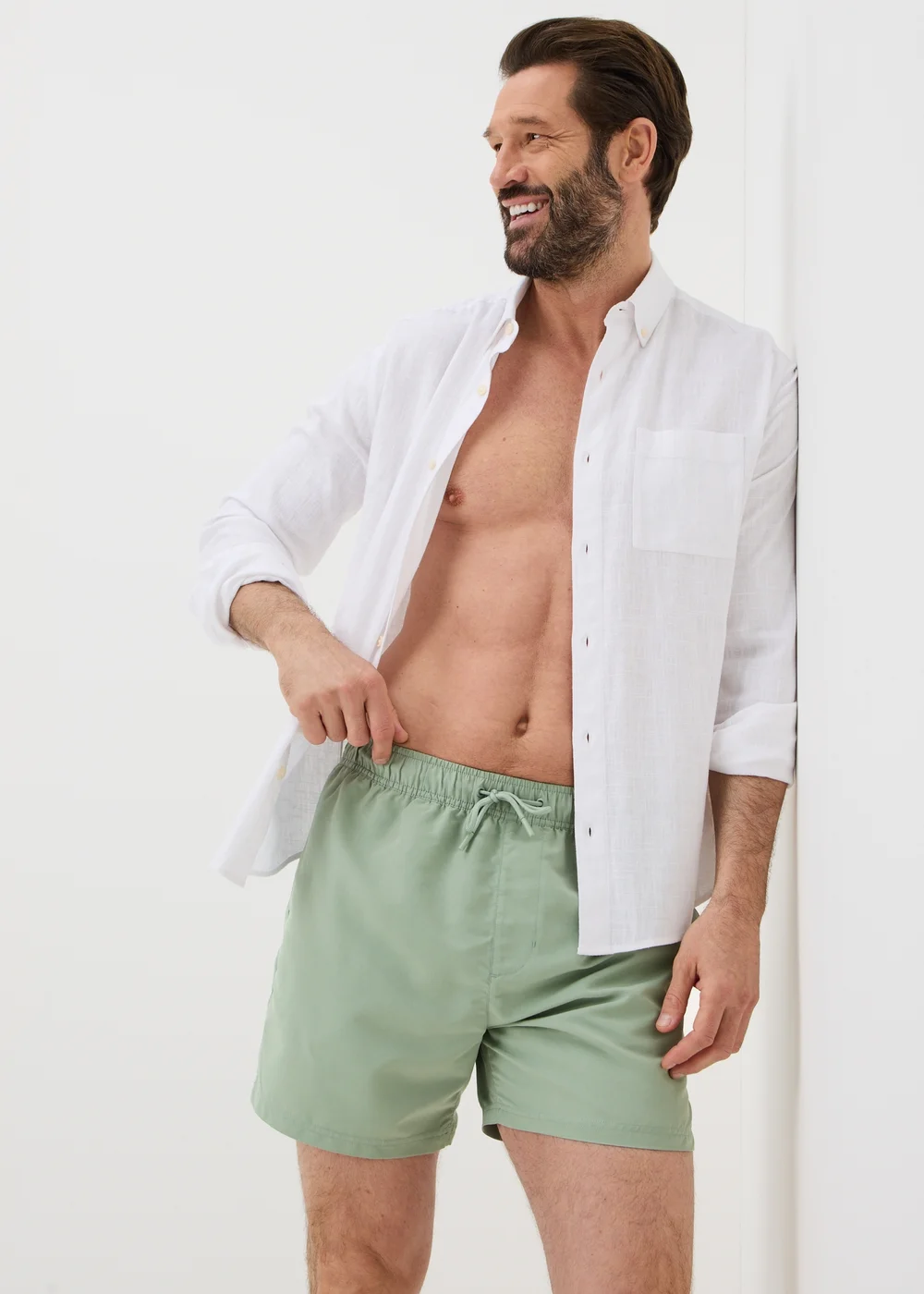 Sage Green Essential Regular Fit Swim Shorts - XXXL Image 1