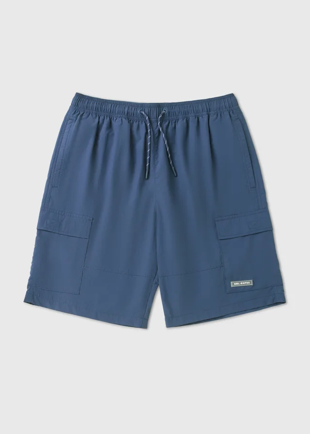 Navy Cargo Swim Shorts