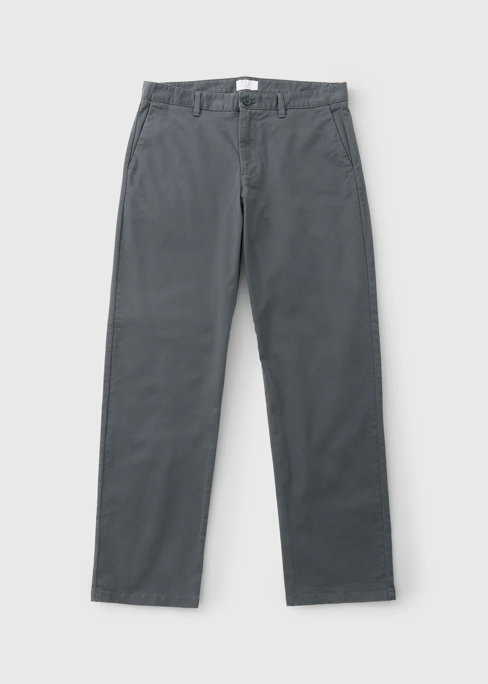 Charcoal Straight Fit Chinos - 30 Waist Regular Image 1