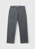 Charcoal Straight Fit Chinos - 30 Waist Regular Image 1
