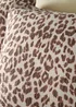 Natural Leopard Seersucker Duvet Set - Single Image 2