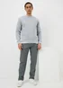 Grey Belted Trek Trousers - 30 Waist Regular Image 1