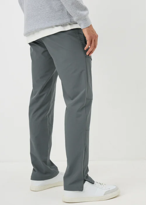 Grey Belted Trek Trousers - 30 Waist Regular Image 3