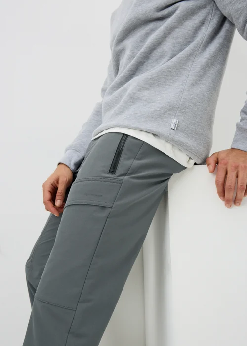 Grey Belted Trek Trousers - 30 Waist Regular Image 2