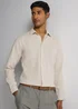 Taylor & Wright Stone Linen Blend Slim Fit Shirt - S Image 1