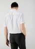 Taylor & Wright White Textured Regular Fit Short Sleeve Shirt - Small Image 4