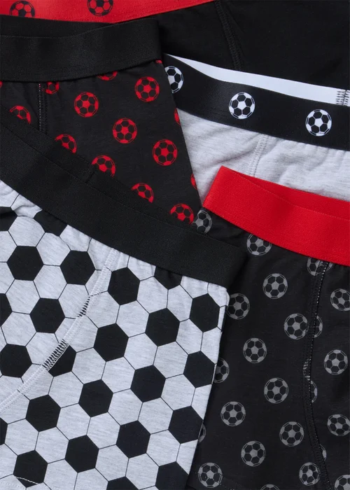 5 Pack Boys Multicolour Football Trunks (2-13yrs) - Age 2 - 3 Years Image 2