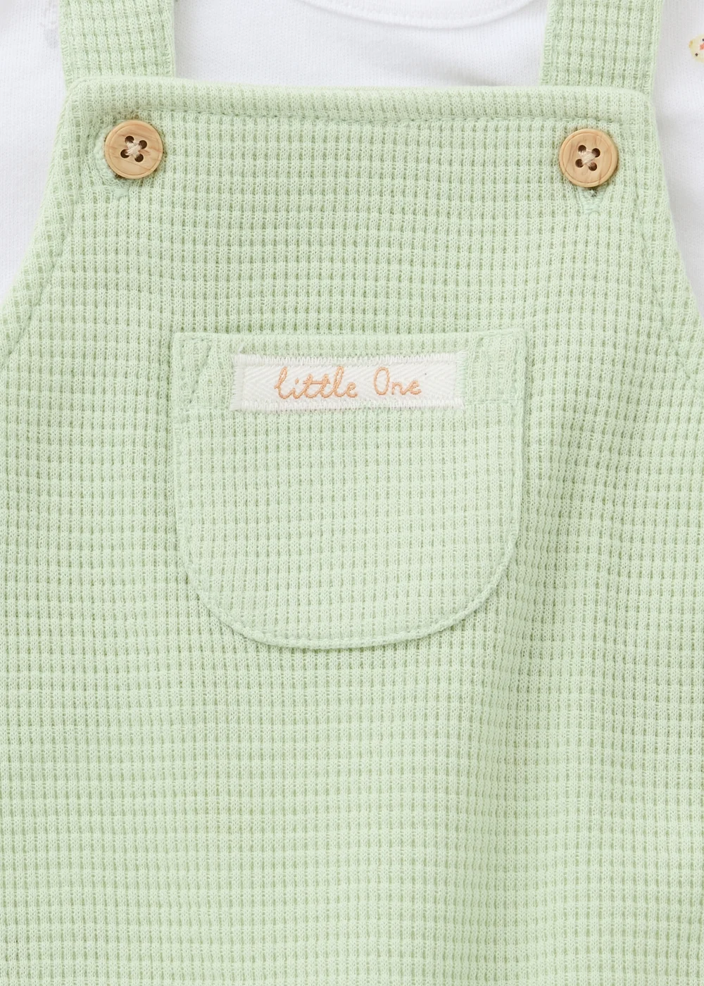 Baby Green Knitted Top & Dungaree Set (Newborn-12mths) - First Size Image 2