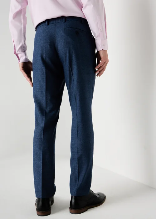 Taylor & Wright Mid Blue Active Waist Slim Fit Trousers - 30/L31 Image 2