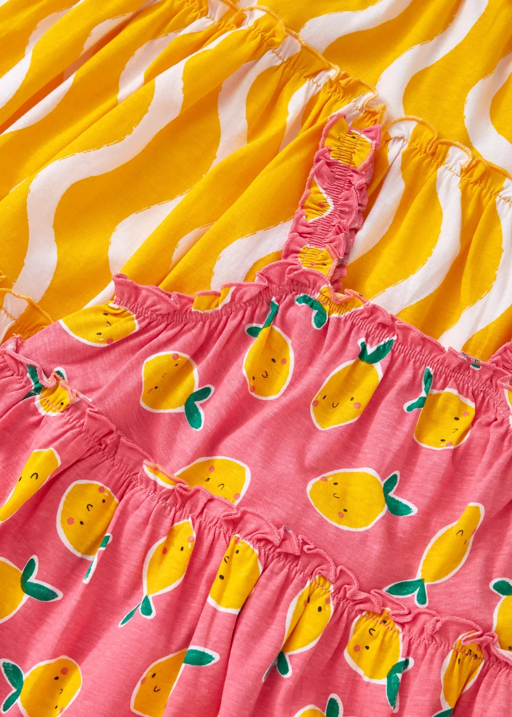 2 Pack Girls Pink Fruit Print Dresses (1-7yrs) - 1 to 1 half years Image 2