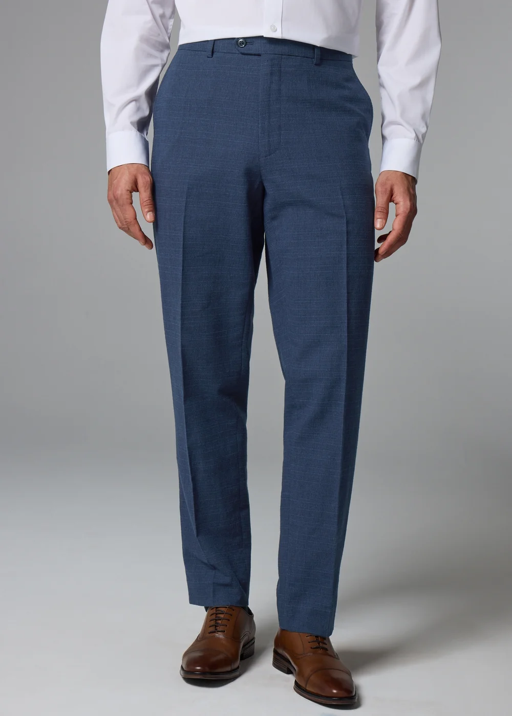 Taylor & Wright Highgrove Italian Navy Tailored Fit Suit Trousers - 38 Waist 33 Leg Image 1