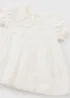 Baby White Mesh Dress (Newborn-23mths) - Up to 1 Month Image 2