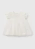 Baby White Mesh Dress (Newborn-23mths) - Up to 1 Month Image 1
