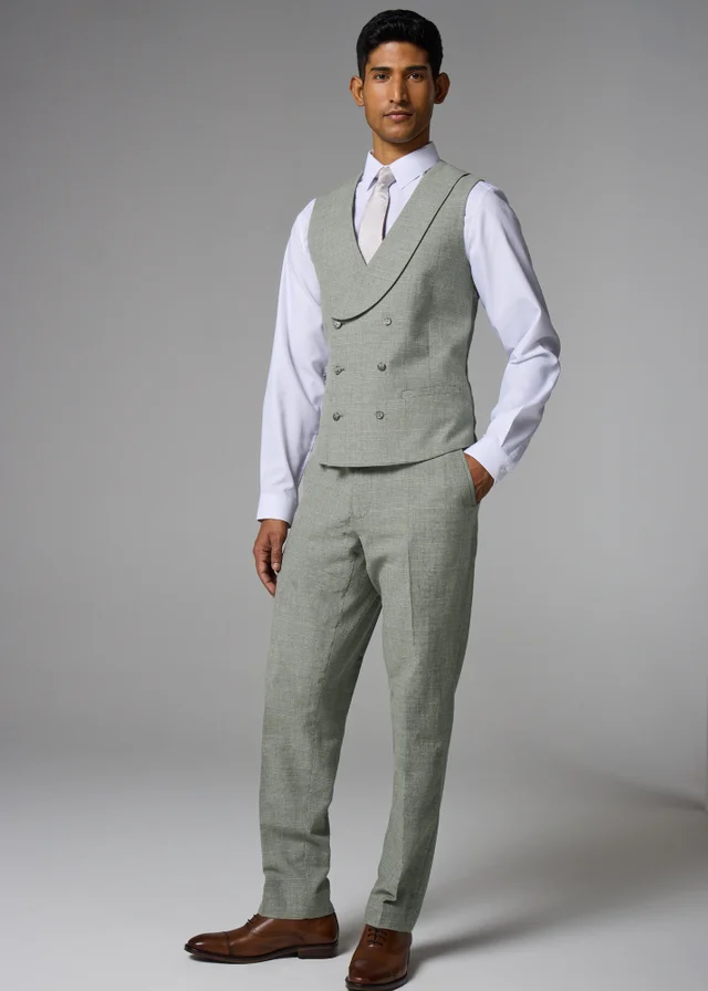 Taylor & Wright Eden Italian Green Suit Waistcoat
