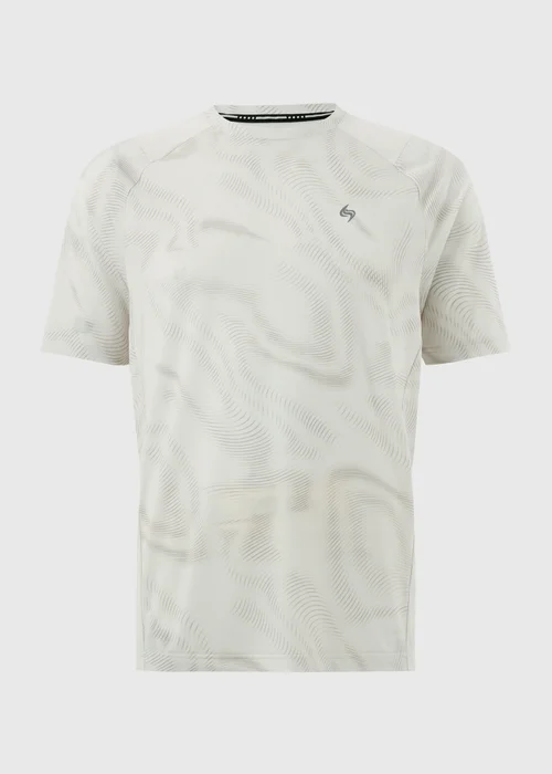 Souluxe Cream Swirl Sports T-Shirt - XL Image 4
